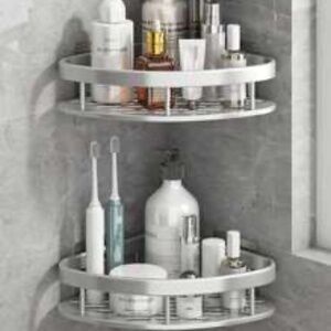 Silver Bathroom Storage Rack